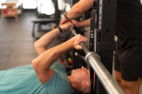 Lifting weights at New Horizon CrossFit